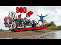 RIver Fishing with 900HP Airboat!