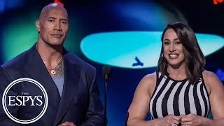 Dwayne 'The Rock' Johnson and Dany Garcia on why they brought back the XFL | 2022 ESPYS