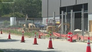 Crews making progress on Virginia Beach Sports Center construction