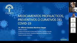 Webinar: Medicamentos profilácticos, preventivos o curativos de COVID-19