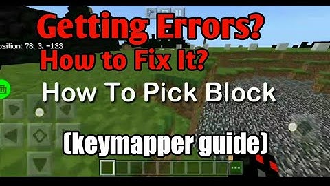 How To Fix Errors in Keymapper | minecraft tutorial