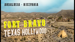 Texas HOLLYWOOD Fort Bravo - park tematyczny w stylu Western - Hiszpania | [4K] drone footage