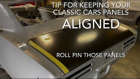 Tip for classic car body panel alignment.