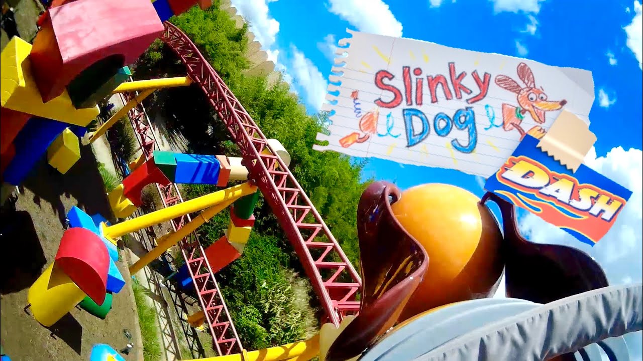 Slinky Dog Dash POV Front Seat On Ride Disney’s Hollywood Studios 2022