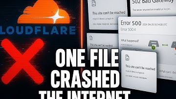 The Internet CRASHED Because of a Text File - Cloudflare