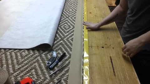 Blind Stitching a Rug | Adding a Tapestry Binding