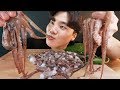 ASMR MUKBANG 산낙지 열라면 & 핵불닭 소스, 소주 한잔 먹방 SEAFOOD RAW OCTORPUS EATING SHOW Gurita Hải sản Bạch tuộc