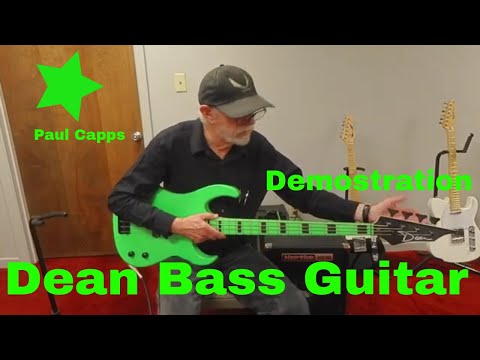 Dean Custom Zone Nuclear Green Bass Guitar