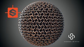 TIMELAPSE | Substance Designer Tutorial l Stylized Medieval Chain Armor