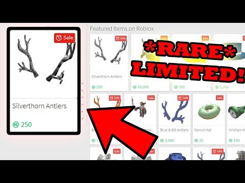 Roblox Getting The New Limited Silverthorn Antlers Giving Out Free Robux Youtube
