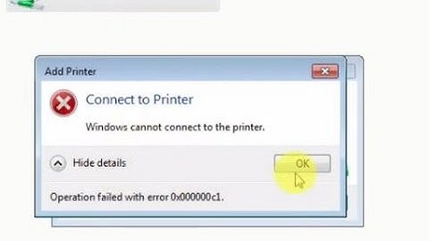 Windows cannot connect to the printer | Fix Operation Failed Error 0x00000002