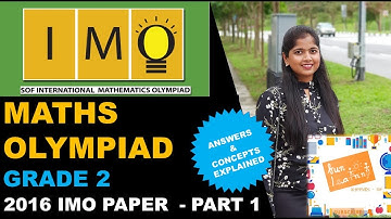 IMO Maths Olympiad for Class 2 Exam Paper - Part 1 | SOF IMO Class 2 | Asset Math Exam Prep
