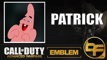 COD Advanced Warfare Emblem Tutorial #114 - Patrick ( SpongeBob )