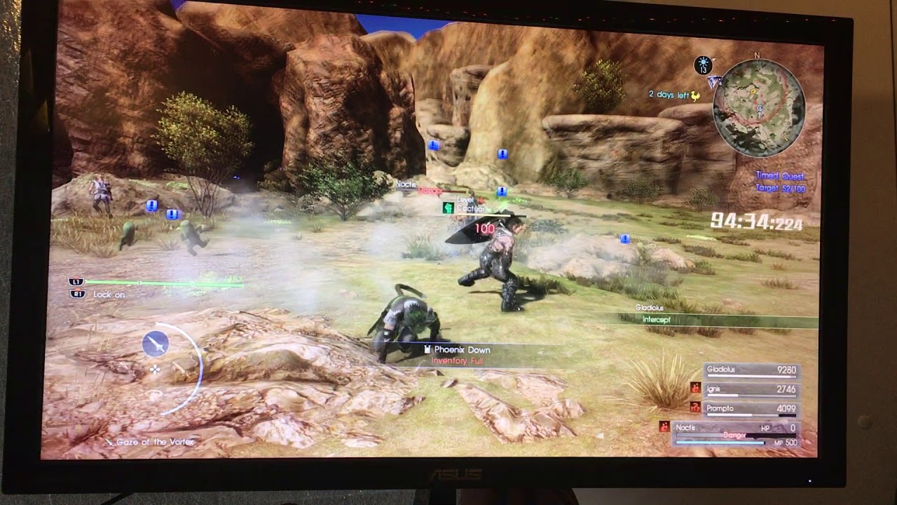 FFXV Timed Quest 100 Cactuars [Miqo'te Noctis] YouTube