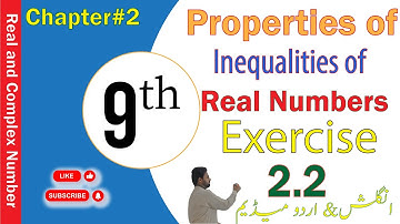 Exercise 2.2|Properties of Inequalities of real number|#math #RealAndComplexNumbers @ZSMath