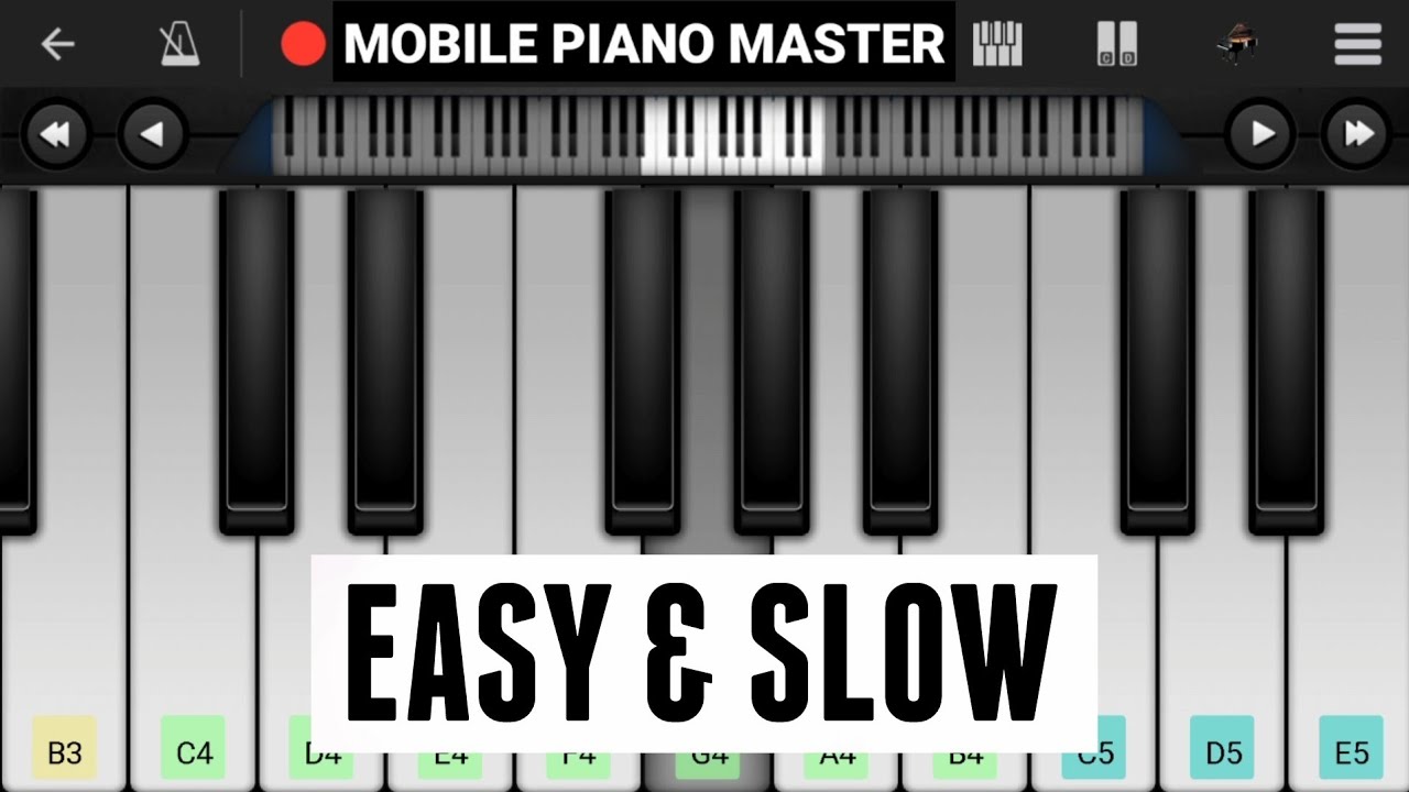 Emptiness(Tune Mera Jana)Easy & Slow Piano Tutorial Piano Keyboard