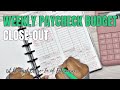 WEEKLY PAYCHECK BUDGET | FEBRUARY WEEK 1 CHECK-IN &amp; BUDGET CLOSEOUT | RACHELLE&#39;S PLANS