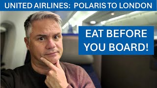 United Airlines Polaris to London - Eat BEFORE You Board! by DennisBunnik Travels 94,682 views 2 months ago 7 minutes, 59 seconds