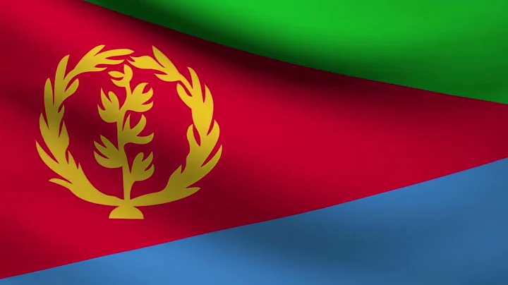 [10 Hours] Eritrea Flag Waving - Video & Audio - Waving Flags