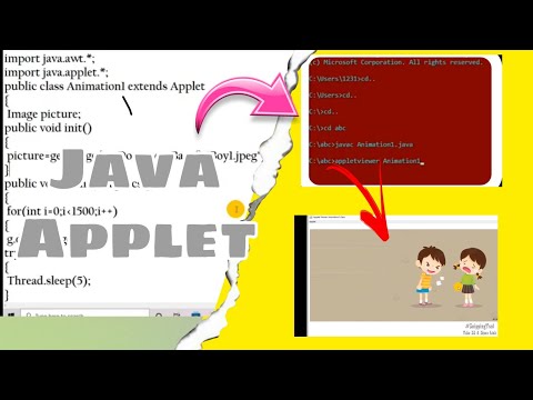 How to compile and run java applet program? insert a image in java Applet program in hindi |