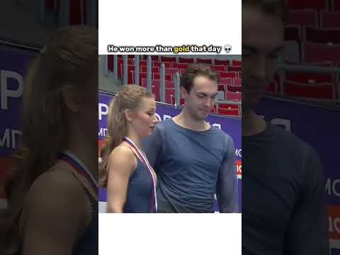 He Did A Quick Prayer At The End 😭 #figureskating #pairskating #sports