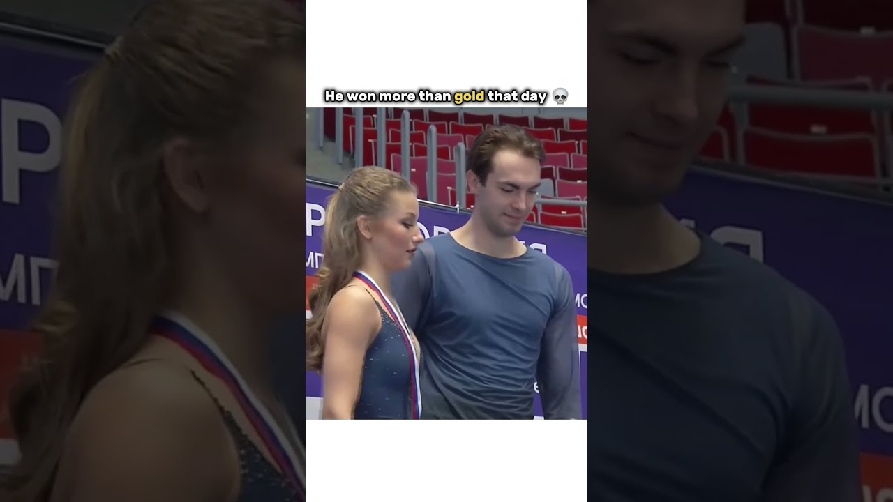 He Did A Quick Prayer At The End 😭 #figureskating #pairskating #sports