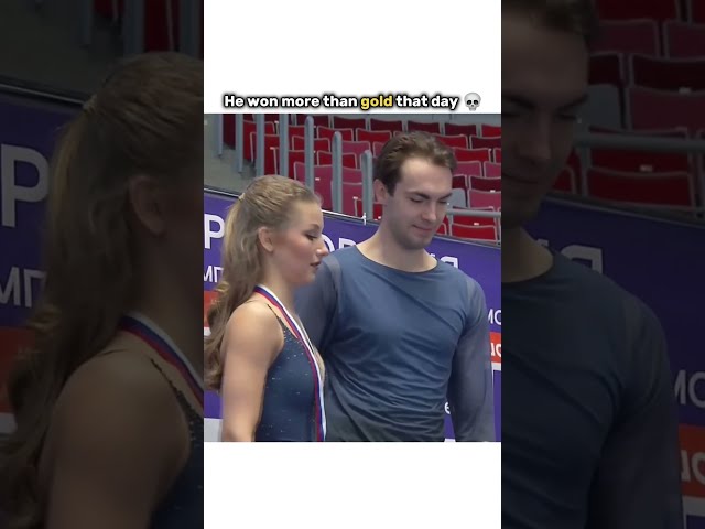 He Did A Quick Prayer At The End 😭 #figureskating #pairskating #sports