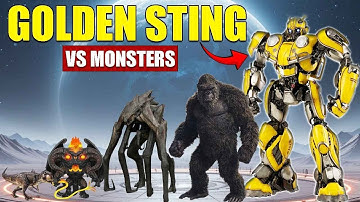 Bumblebee vs Giant Monsters | 3D Giant Monster Size Comparison 2025