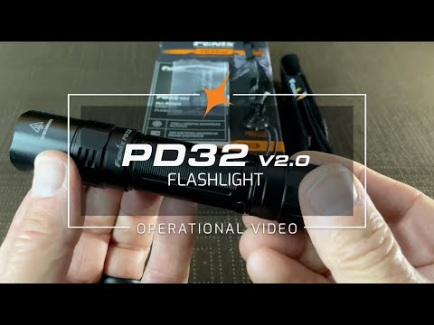 Ручний ліхтар Fenix PD32 V2.0 (1200Лм, 395м, IP68, 18650/ CR123A не входить в комплект), видео 1