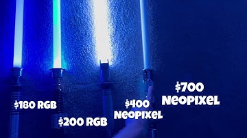 Which Lightsaber is Brightest? RGB vs. SNV4-Pixel vs. Proffie Neopixel Saber