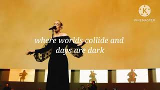 Adele - Skyfall, (One night only) Lyrics