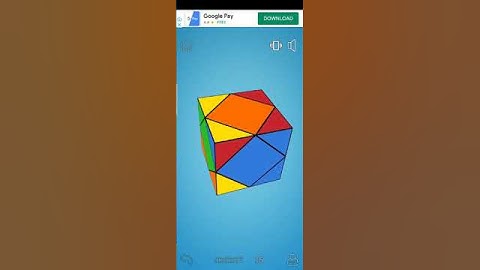 Solving all corner of Skewb cube on mobile app in Hindi