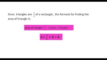 The area of a triangle