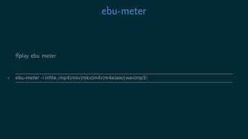 ebu-meter - ffplay ebu meter