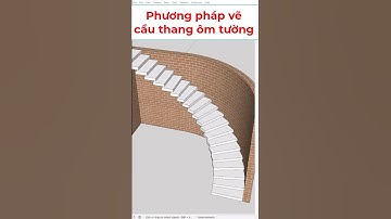 Phương pháp vẽ cầu thang ôm tường cực dễ #su84 #trannam #vray #sketchup