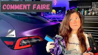 🎬 Prise 2, Je Recommence le Wrap sur ma Tesla Model Y [Techniques et Astuces et +]