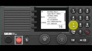 Procedura Mayday Relay VHF dsc Sailor 6222