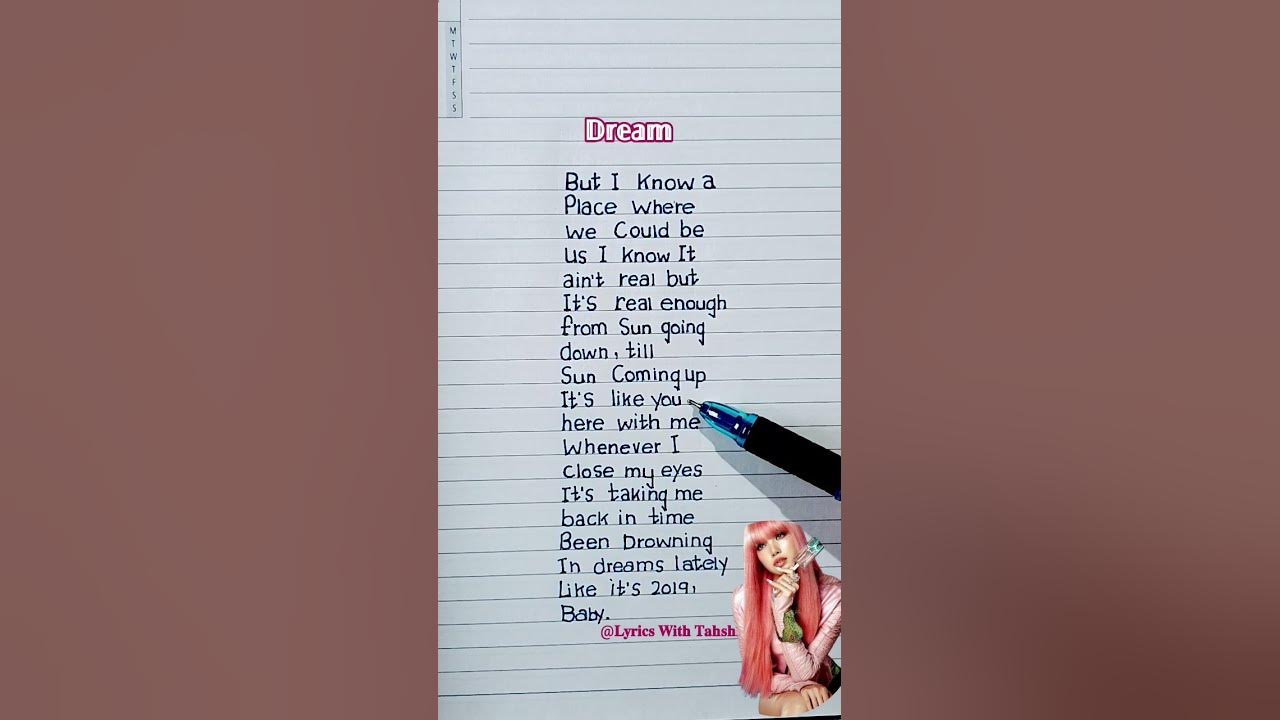 LISA - "DREAM" Lyrics #lisa #blackpink #shorts #shortsfeed