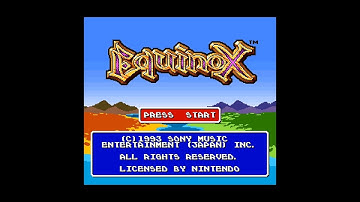 Equinox (SNES 60Hz / US) - Intro / Attract Mode