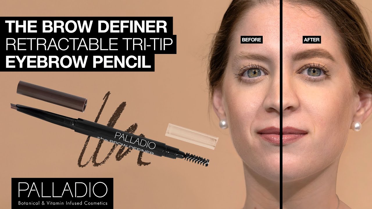 Brow Definer Triangle Tip | Vegan Retractable Brow Pencil | Palladio