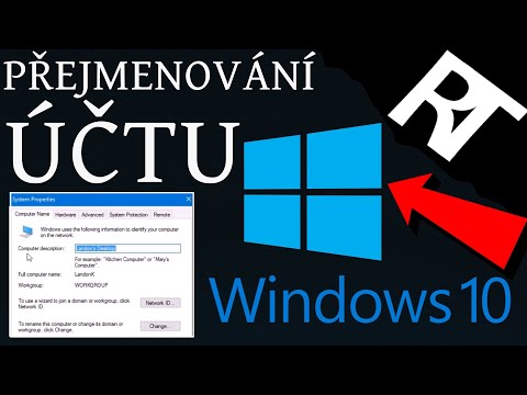 Video: Jak Přejmenovat Uživatelské Jméno