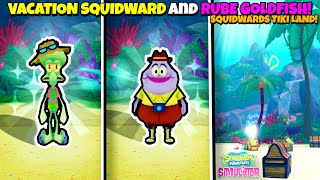 NEW VACATION SQUIDWARD and RUBE GOLFISH MORPH! | Roblox SpongeBob Simulator