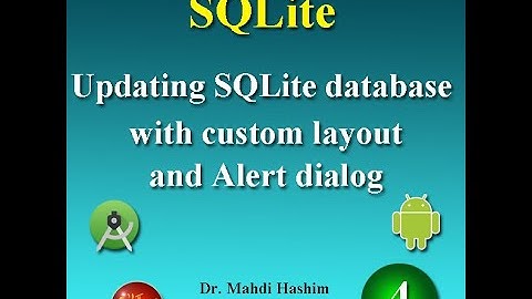 How to update SQLite data with custom layout and Alert dialog in android studio