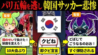 【予選敗退】韓国サッカーまさかのインドネシアに完全敗北…「おかしいだろ…」パリ五輪への出場逃してしまう…【ずんだもん】【ずんだもん解説】