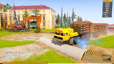 Spintires: Mudrunner Tractor Gameplay | Simulation Game | Game Daily #mudrunner