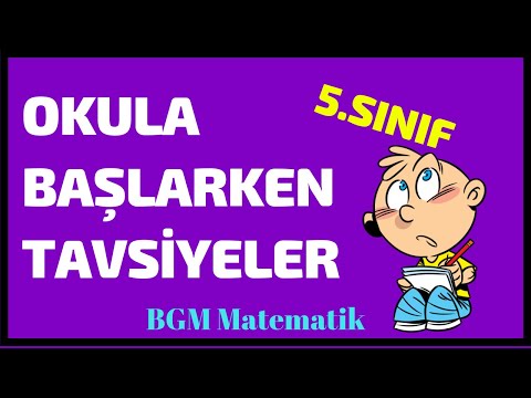 Video: Beşinci Sınıf öğrencisinin Yeni öğretim Yılı Başlamadan önce Bilmesi Gerekenler