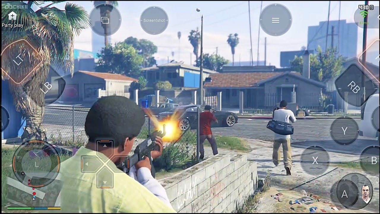 GTA 5 ANDROID MOBILE GAMEPLAY GTA 5 | CHIKII CLOUD GAMING EMULATOR