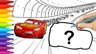 Lightning McQueen vs Evil McQueen in CARS Multiverse . Drawing and Coloring Pages | Tim Tim TV