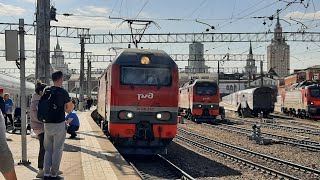 Отправление ЭП2К-330 с фирменным поездом №30С сообщением Москва-Новороссийск