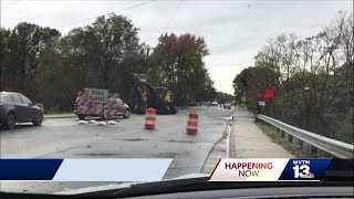 Cars Police Cruiser Go Around Road Block